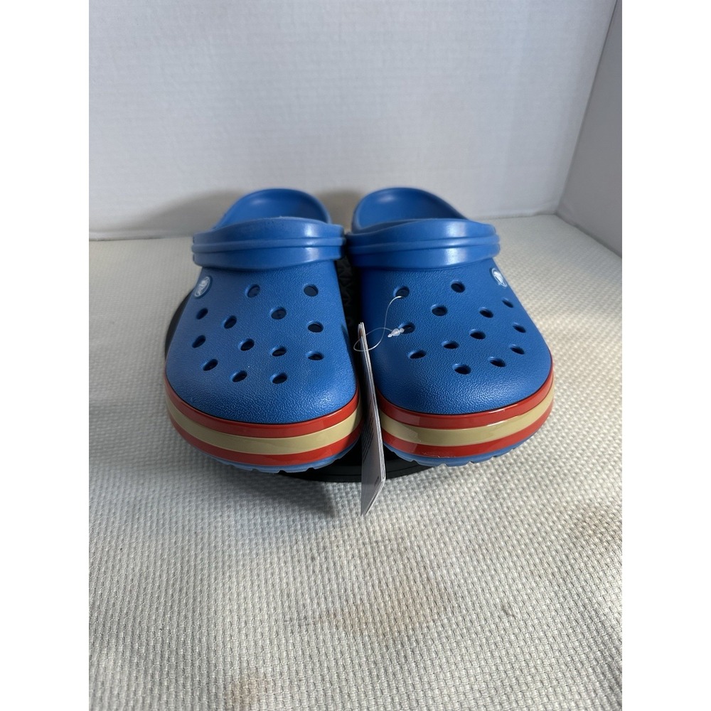 Crocs Hyper Shine Crocband Clog Men 7 Women 9 Cobalt Blue Slip On Authentic NWT